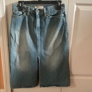 Vintage GAP Classic Light Wash Blue Denim Pencil Skirt